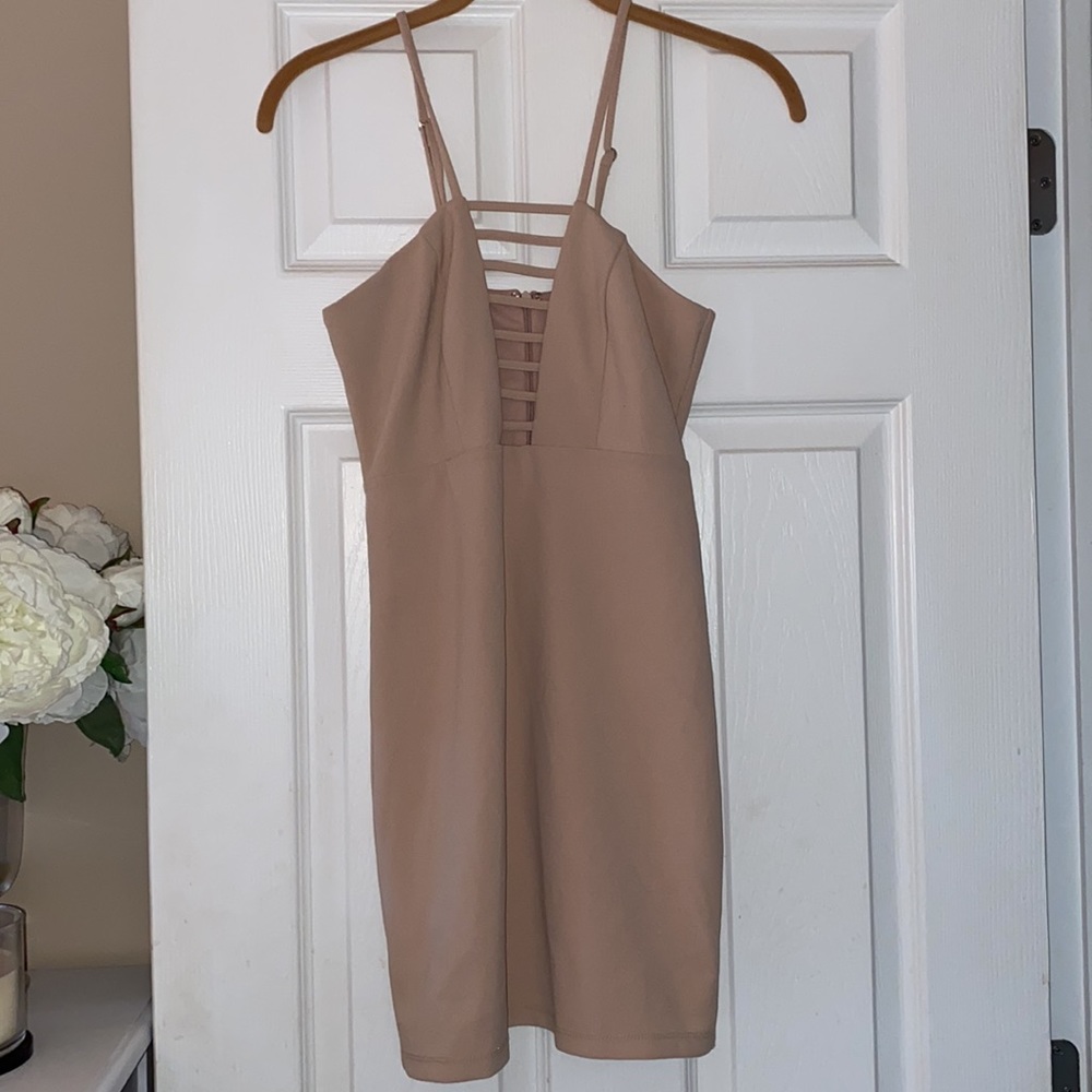 Forever 21 cut out Baby pink mini dress